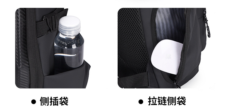 Cross-border hard-shell men's large-capacity backpacks, water-repellent cycling motorcycle backpacks, anti-collision business computer bags undefined