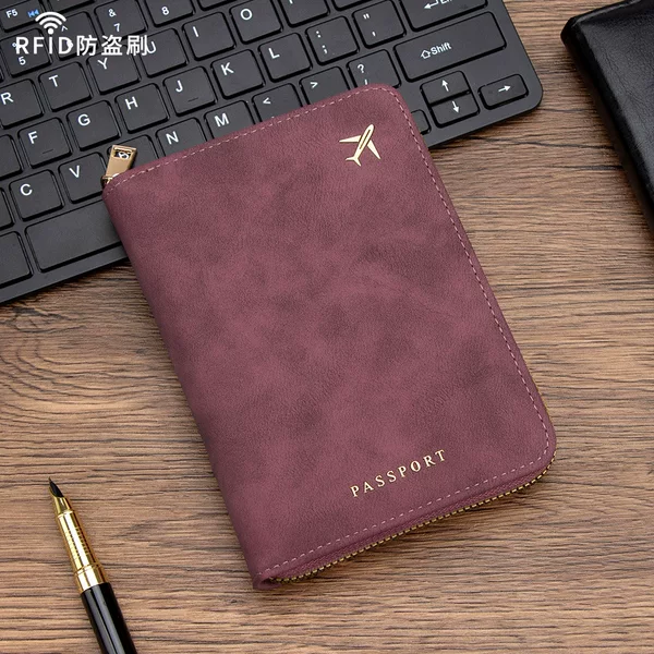 Cross-Border New Multi-Color Thickeneded Pu Passport Protective Cover Passport Cover Passport Holder Can Be Customized with Logo Passport Bag Card Holder