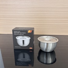 跨境304食品级不锈钢加厚蒸蛋碗炖盅家用婴儿宝宝带盖辅食蒸煮碗