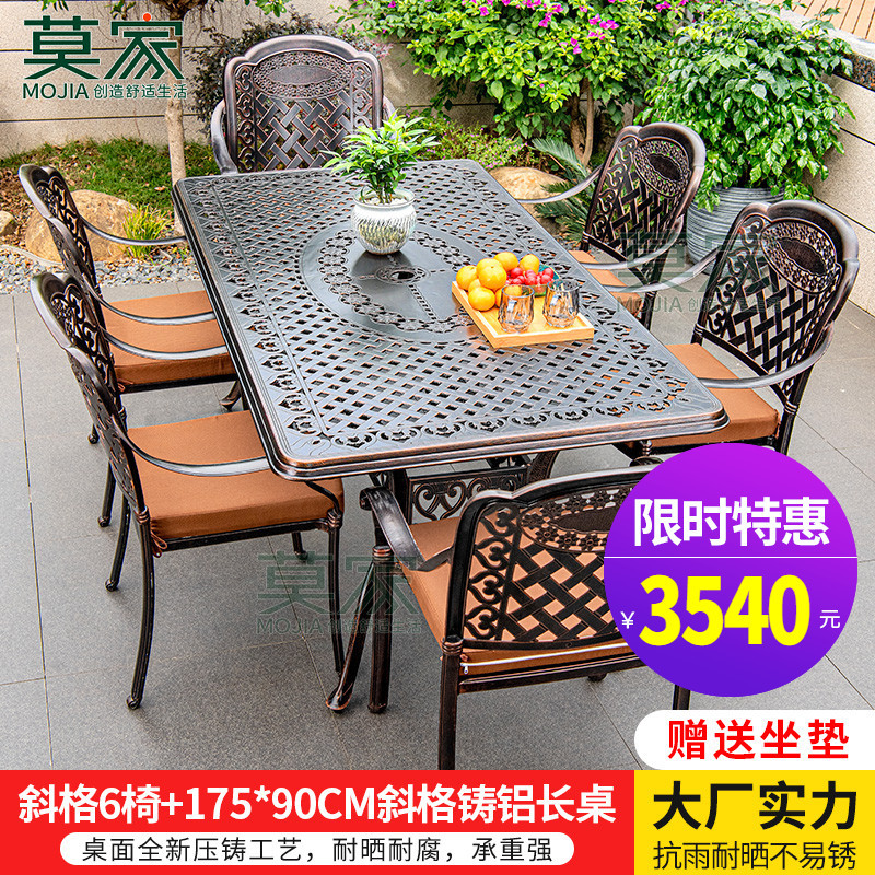 비스듬한 의자: 61 [175*90CM 경사 주조 알루미늄 긴 테이블] 뜨거운 판매 돈