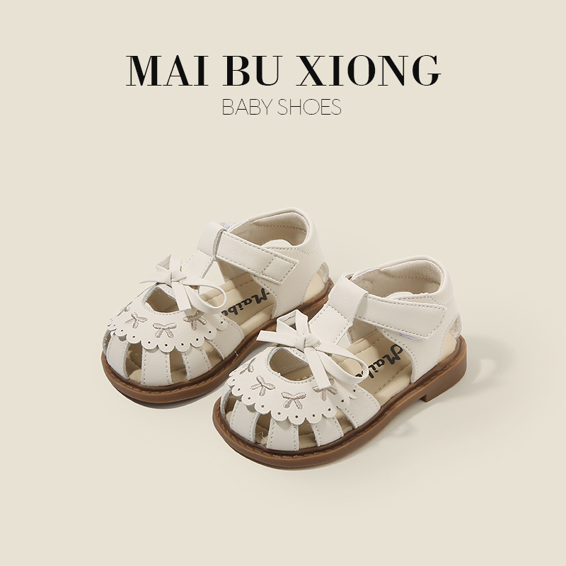 Mike Bear Baby Shoes Summer Children Toddler Shoes Baby Girl Sandals Princess Korean Style Children's Shoes Little Leather Shoes for Girls
