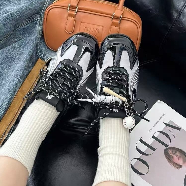 早秋内增高5cm德训鞋女25年新款百搭休闲运动阿甘鞋女真皮休闲鞋|undefined