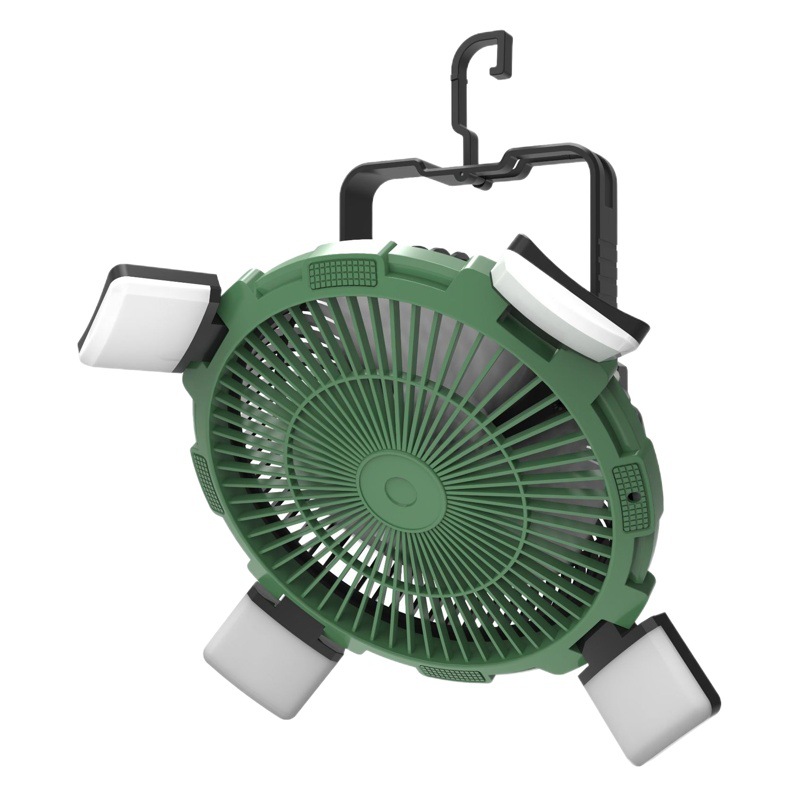 Ventilador de camping tienda de campaña ventilador eléctrico portátil colgante ventilador USB control remoto banco de energía ventilador led para exteriores