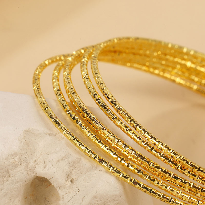 Simple Style Geometric Alloy Plating Womenu0027S Bangle