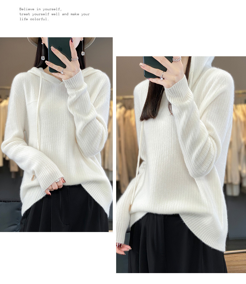 A7784 1630K ÁO LEN NỮ HEBTDHM MŨ LIỀN MÙA XUÂN THU ĐÔNG PHONG CÁCH HÀN QUỐC DÀY ẤM THỜI TRANG NỮ G05 SẢN PHẨM MỚI