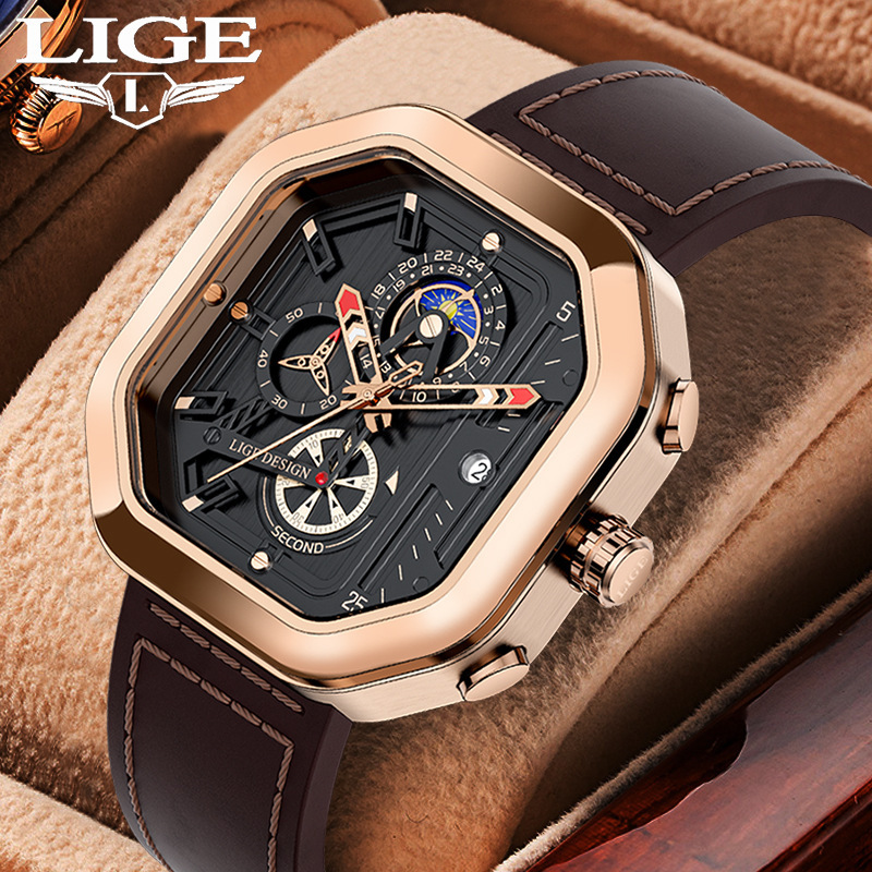 Watch men's student sports Square large dial new fashion quartz domestic watch wholesale one-piece delivery