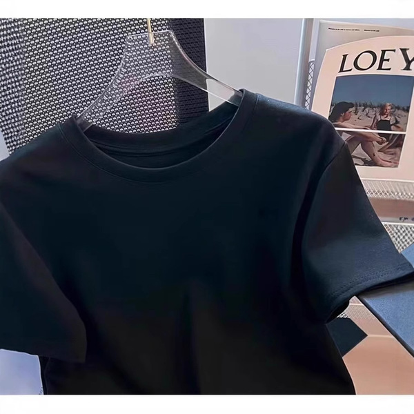 Cotton solid color quality T-shirt for men and women
