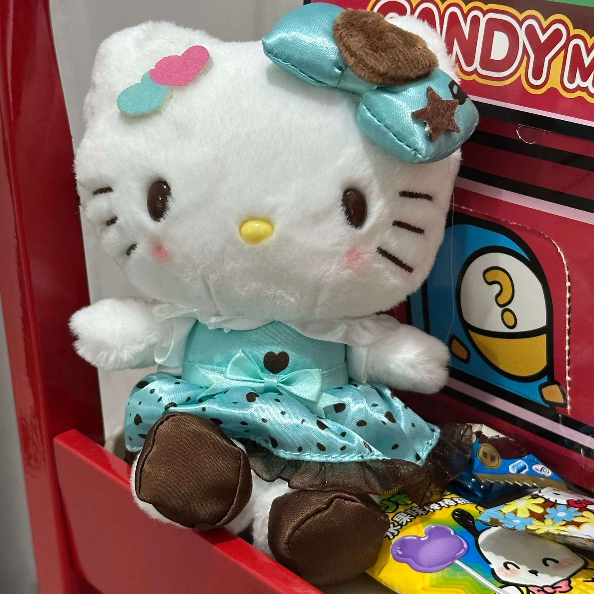 Плюшевый брелок-подвеска Hello Kitty, милый кукольный брелок для сумки, 11 см, легкий и прочный