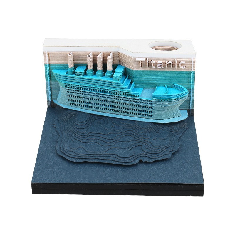 プレゼント創意便箋紙3d立体便箋本は建築模型紙彫刻カレンダーの周暦文を飾っています。|undefined