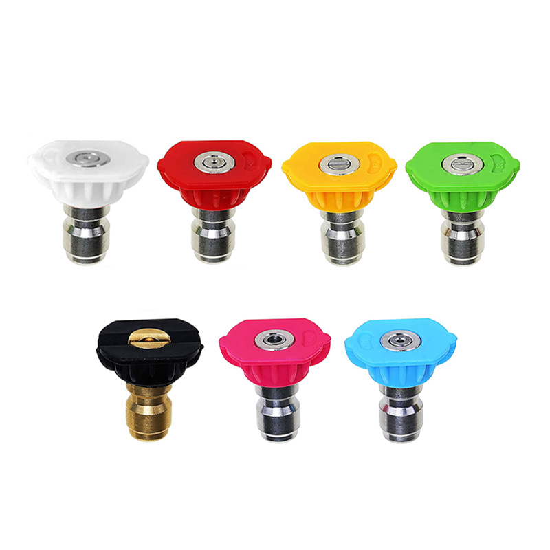 Cabeza de pistola de agua de lavado de coches de alta presión transfronteriza Junta suelta tapón rápido de cinco velocidades boquilla curvada acoplador de boquilla de turbina giratoria en forma de abanico