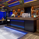 烤漆前台台球厅复古工业风酒吧吧台迎宾台接待台创意商用收银台桌