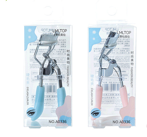 LMLTOP acero inoxidable clip de pestañas caja de herramientas de belleza de fijación permanente pestañas curler A0336