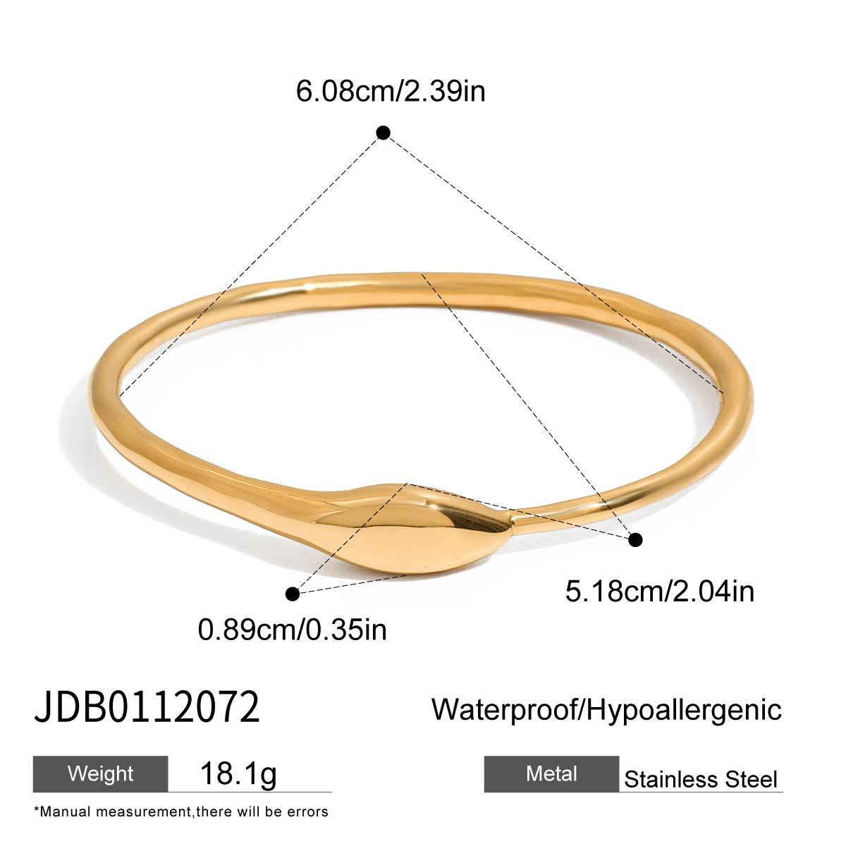 Jeding Pulsera de serpiente de acero inoxidable europea y americana, pulsera que no se desvanece, joyería ligera de lujo de alta gama, joyería de acero de titanio de 18k, transfronteriza