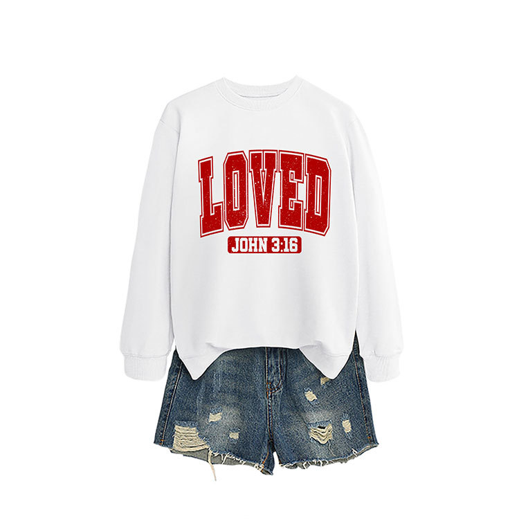 Loved John Independent Store Casual Fashionable Elegant Women's New Autumn/Winter Round Neck Sweatshirt_voghion.com