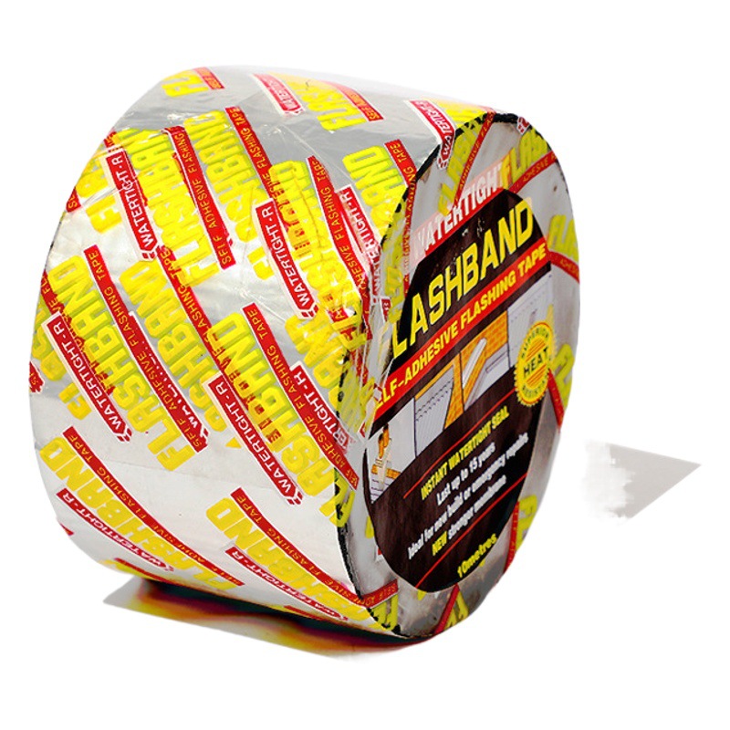 Material de rollo de impermeabilización de techo de cinta de asfalto para comercio exterior, para tejas de acero de color, aislamiento térmico, a prueba de fugas, material de parcheo autoadhesivo fuerte de fábrica.