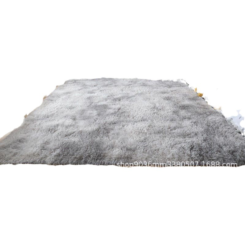 Alfombra gruesa, alfombra de lana de seda teñida anudada, mesa de centro de la sala de estar, alfombra de dormitorio lavada de pelo largo junto a la cama, Europa del Norte