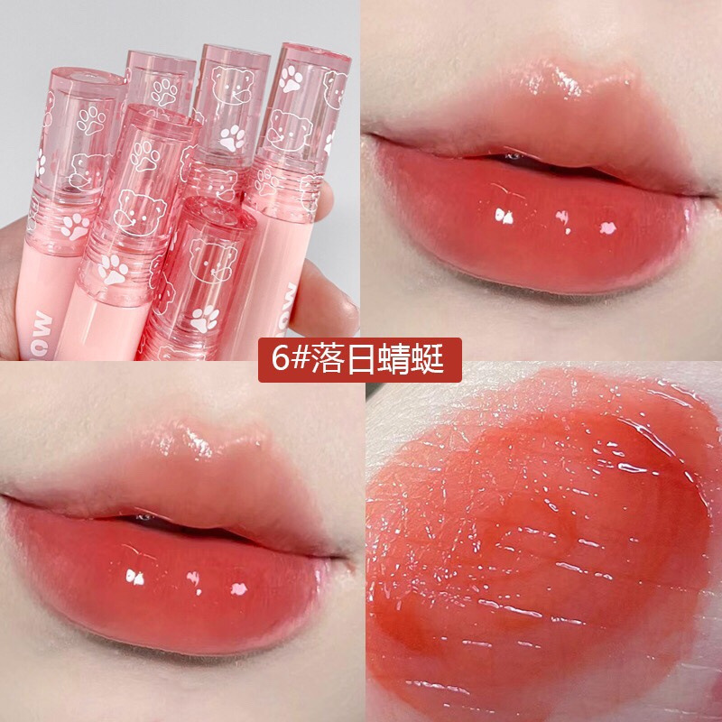 kakashow bubble bear Lip Glaze Matte matte mirror water light lipstick lip gloss white not easy to touch Cup lip glaze kakashow bubble bear Lip Glaze Matte matte mirror water light lipstick lip gloss white not easy to touch Cup lip glaze
