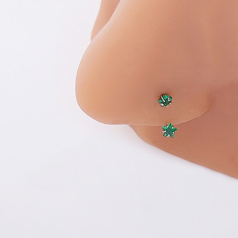 Europäischer und amerikanischer grenzüberschreitender Bestseller: Edelstahl-Nasenstecker aus Titanstahl – Körperschmuck_voghion.com