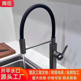 源头工厂抽拉水龙头厨房可旋转洗菜盆两用水槽洗碗盆洗菜池数显