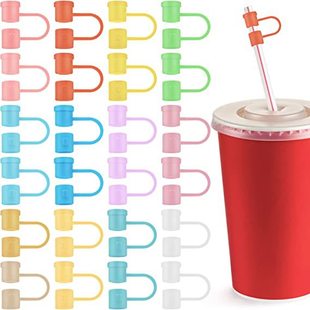 Cross-border new product 8mm10mm straw stopper glass straw dust cap dust cap recyclable straw sleeve