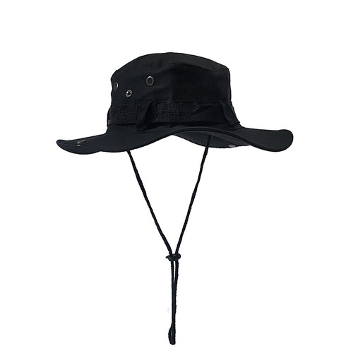Japanese Style Trendy Brand Drawstring Fisherman Hats Men and Women Summer Ventilation Sun Protection Outdoor Hiking Fishing Hat Western Cowboy Hats 