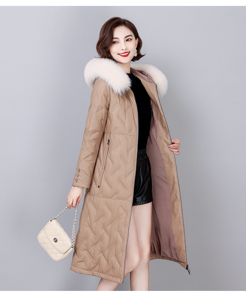 D3662 5160K ÁO DA NỮ HEFTDTH BIG SIZE NGOẠI CỠ DÁNG ÔM BODY GỢI CẢM SEXY MŨ LIỀN MÙA XUÂN THU ĐÔNG DÀY ẤM THỜI TRANG NỮ DA BÒ G06 SẢN PHẨM MỚI