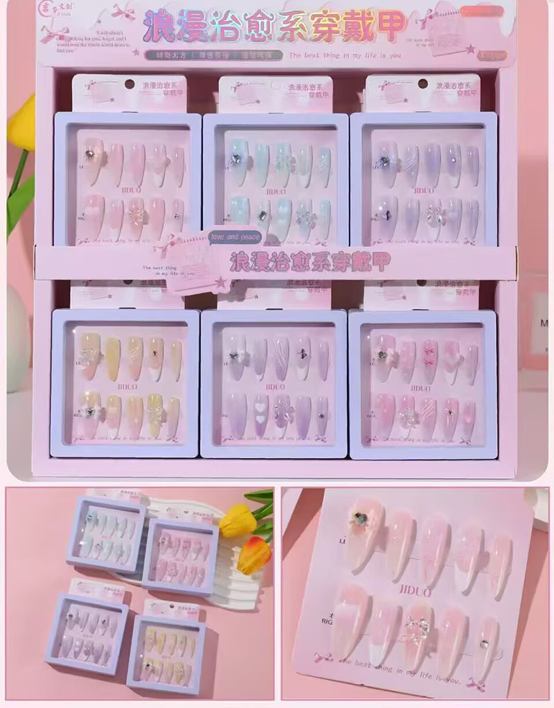 Estampado de ojos de gato con armadura, pegatinas de uñas con gelatina, dibujos animados de estudiantes lindos, desmontables, ponis con armadura image 27