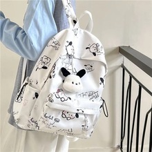 小众帕恰狗少女书包初中生ins软妹背包女高中学生大容量双肩包女