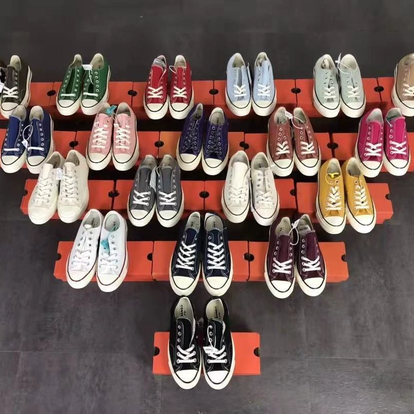 Высокие кроссовки из ткани (Converse) унисекс повседневные, несколько цветов, размеры 35–44 — большой размер