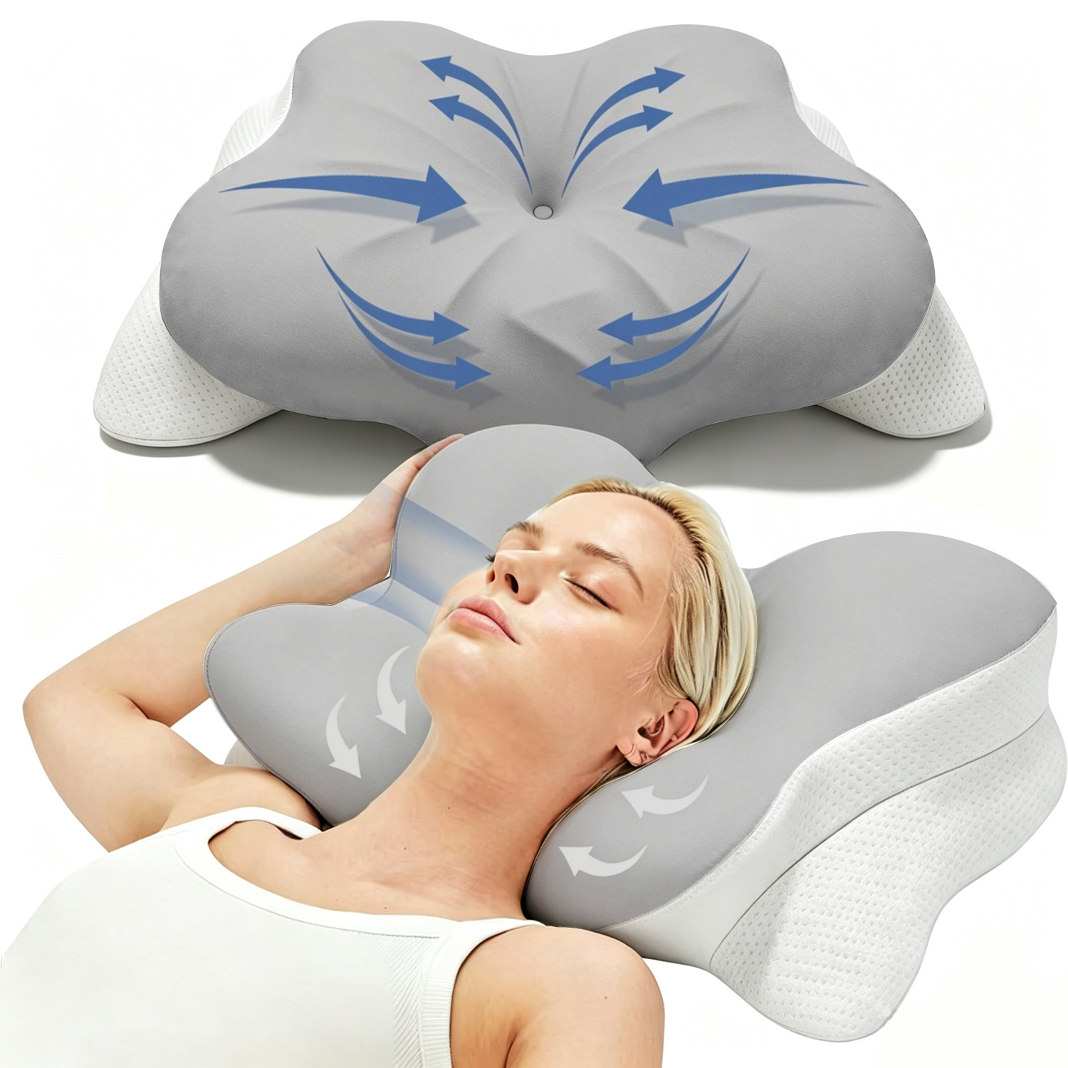 Nuevas almohadas de memoria transfronterizas, almohadas de memoria de poliuretano, almohadas de algodón de memoria para dormir cómodas en verano. image 9