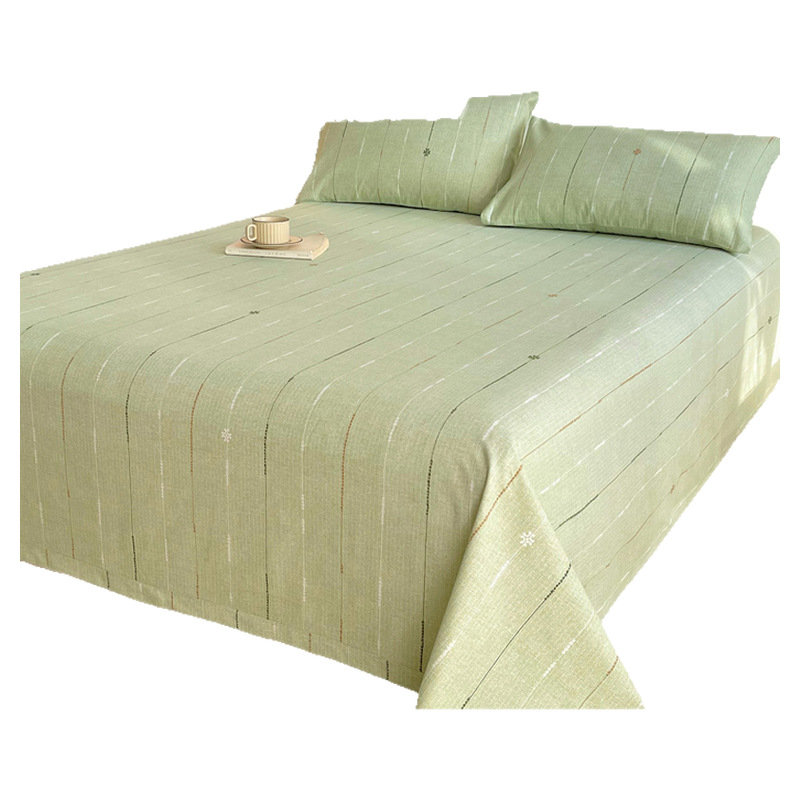 2025 nuevo estilo Clase A sábanas de tela gruesa vieja de algodón 1 pieza 100 algodón edredón de dormitorio de verano juego de tres piezas de funda de almohada individual