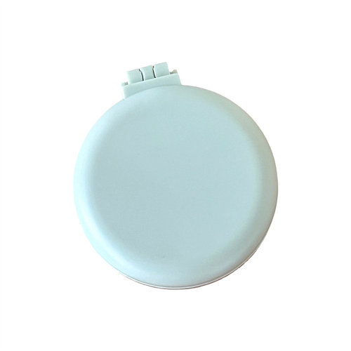 Simple macaron air bag comb solid color portable mirror massage comb girls candy color hair salon folding comb
