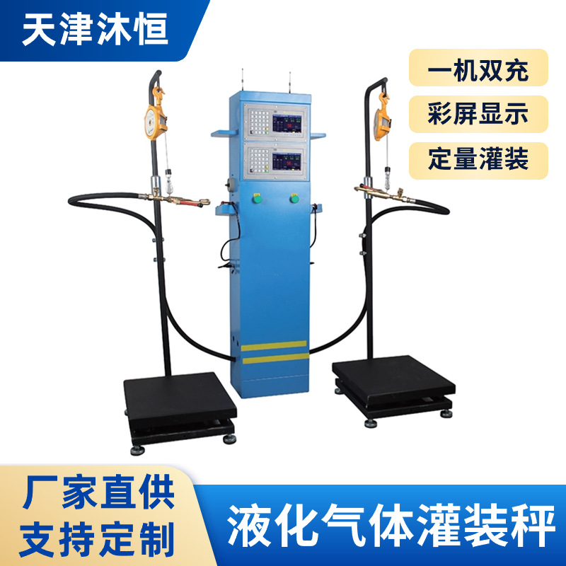 柜式一机双充液化气定量灌装秤厂家 充装甲烷丙烷气体防爆电子秤