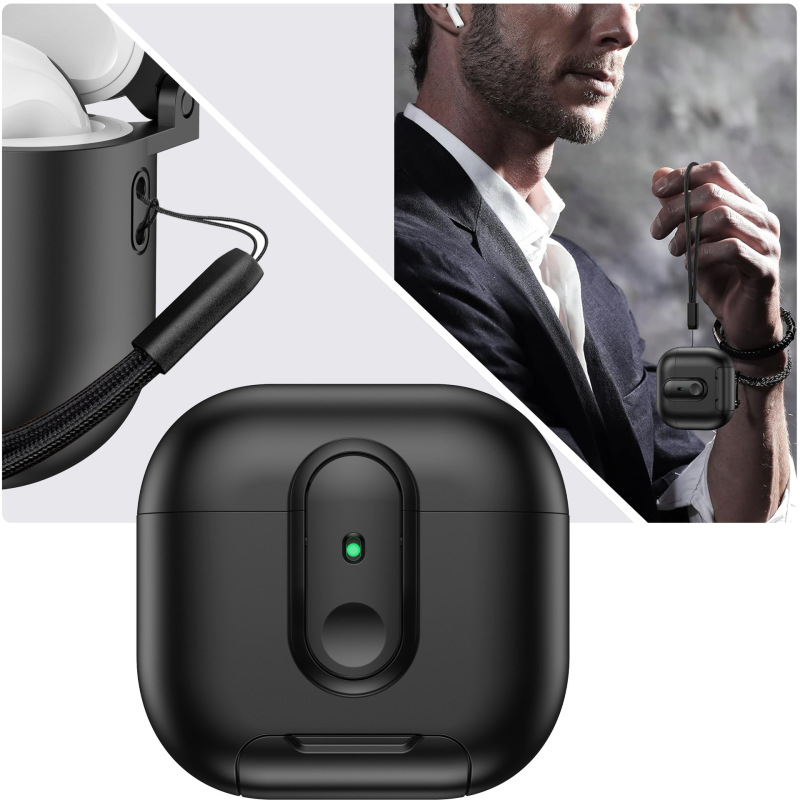 Airpods 4 ヘッドフォンケース Airpods Pro2 保護ケース一体型スタンドヘッドフォンケース 2/3 ユニバーサルに適しています。|undefined