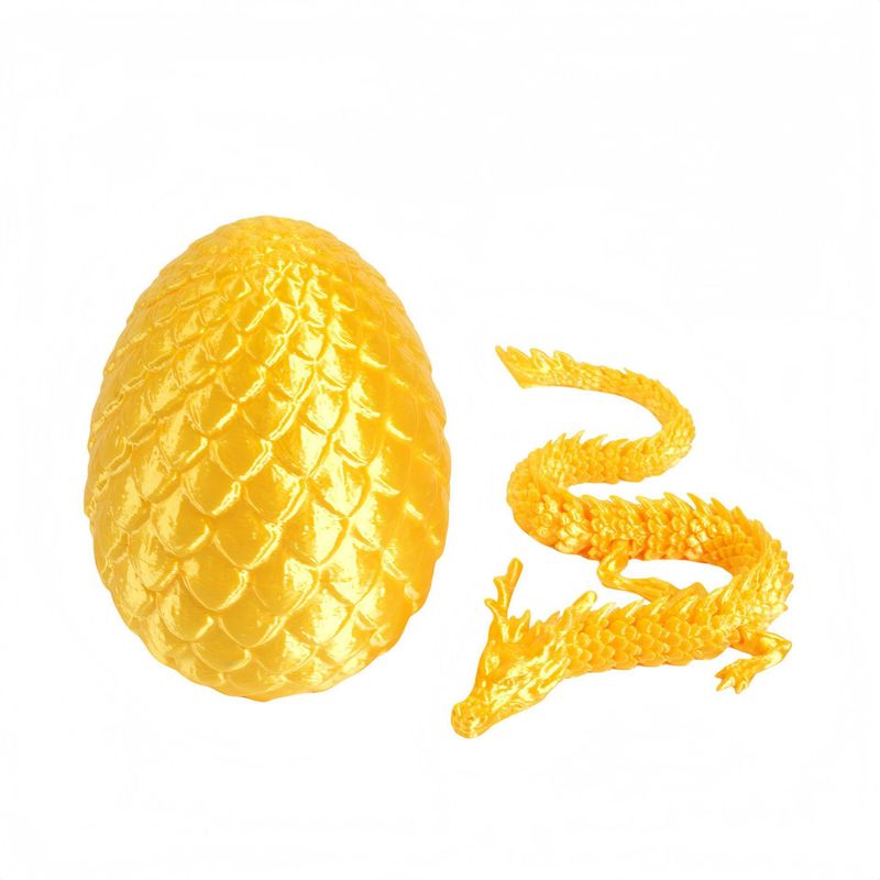 3d打印龙的中国龙蛋模型立体关节龙套装饰摆件网红玩具儿童节礼物|undefined