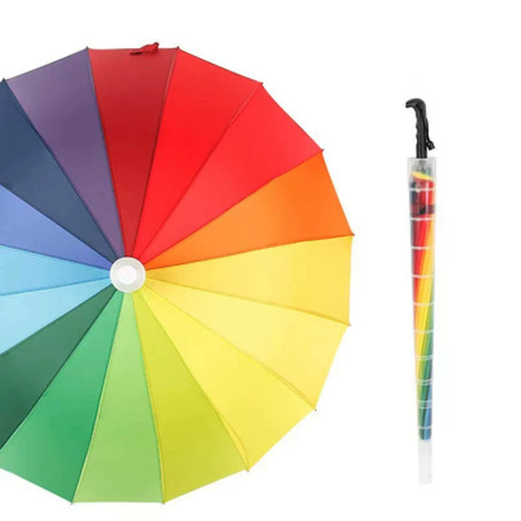 Rainbow big umbrella for princess, wholesale, Birthday gift, sun protection
