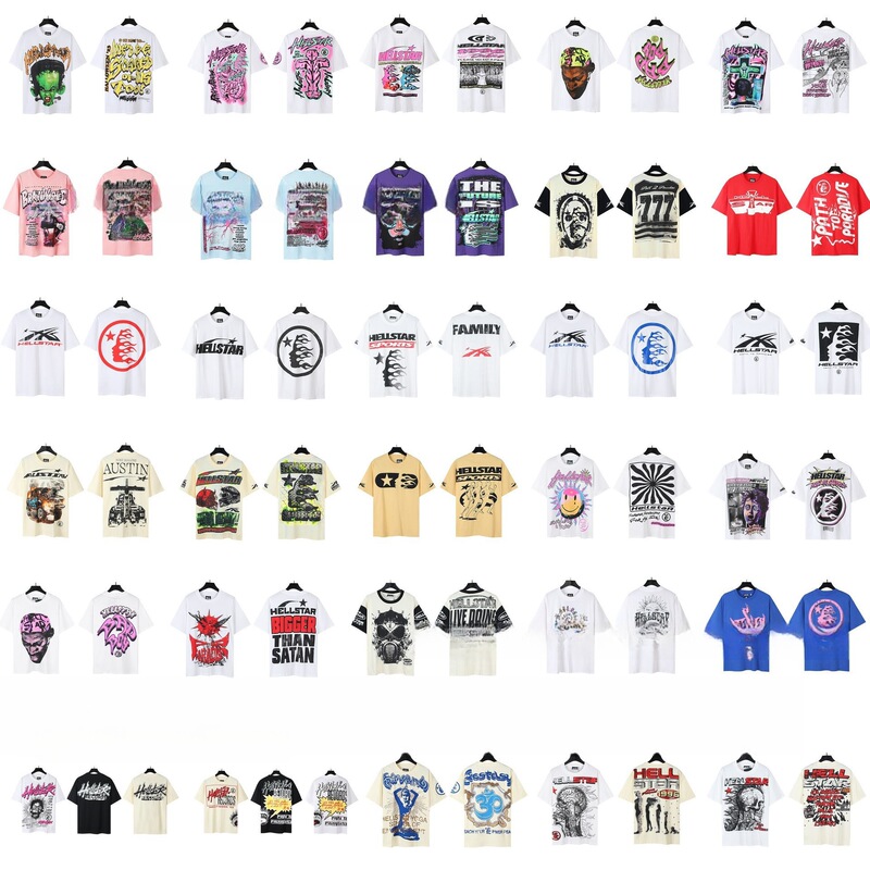 24S American Fashion New Arrival high quality Loose T-Shirt Pure Cotton Front and Back HD Printing Casual Men's and Women's Fashion Brand Short Sleeve 24S American Fashion New Arrival high quality Loose T-Shirt Pure Cotton Front and Back HD Printing Casual Men's and Women's Fashion Brand Short Sleeve