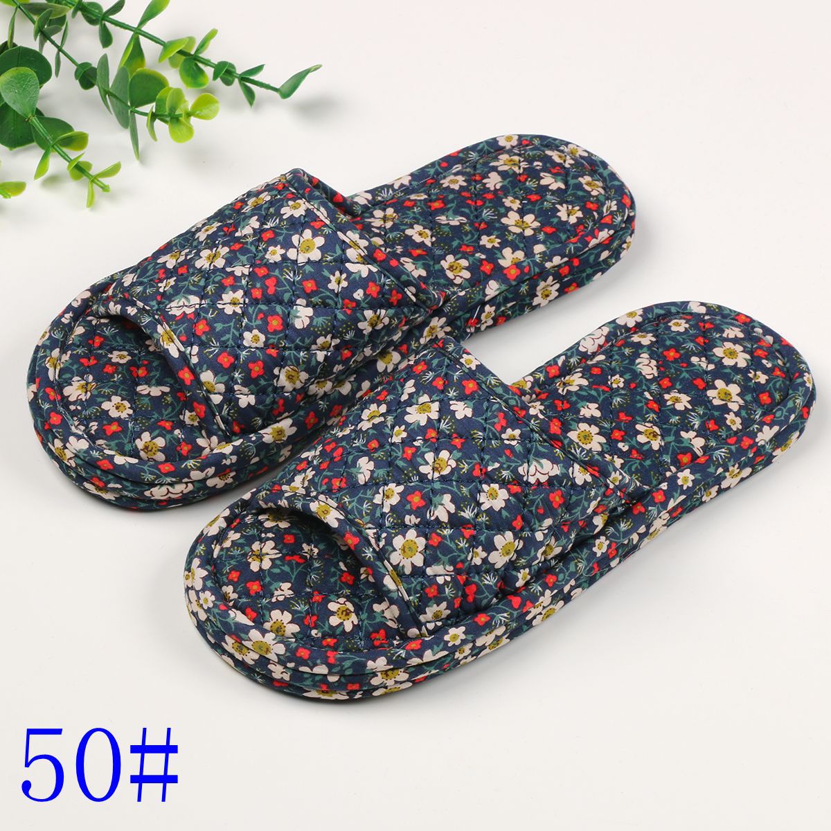 여성용 3겹 꽃무늬 천 50