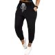 2024 Cross-border Europe and America Amazon New High Waist Lace-up Feet Girdle Women's Solid Color All-match Elegant Casual Pants