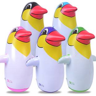 Roly-Poly Toy Penguin Inflatable Roly-Poly Children's Roly-Poly Sand-Filled 90cm Inflatable Animal Toy Wholesale