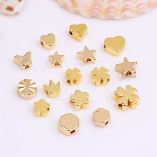 14/18k����ɫ�����������ǹ���ɢ����� diy�Ʒ��朲������l