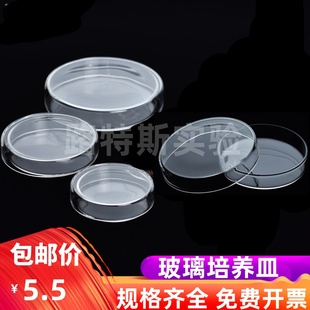 Glass Culture Dish 90mm 10Sets/Box Glass Petri Dish Cell Culture Dish