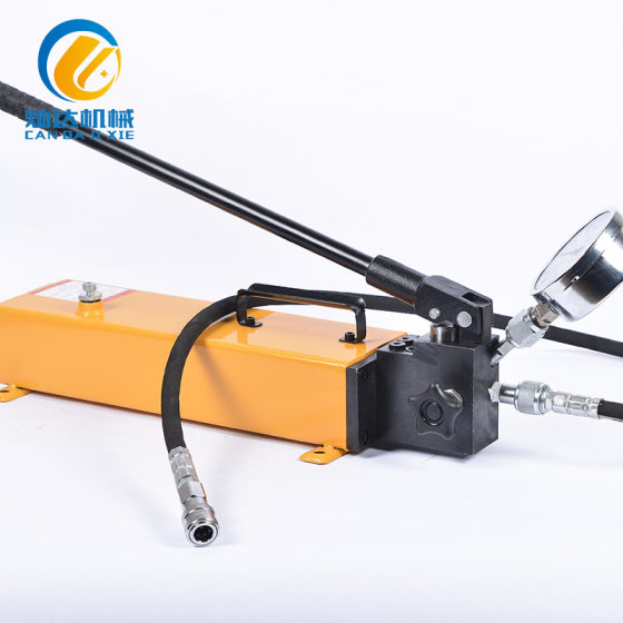 Light manual hydraulic pump portable double-acting double-circuit manual hydraulic oil pump ultra-high pressure hand pump