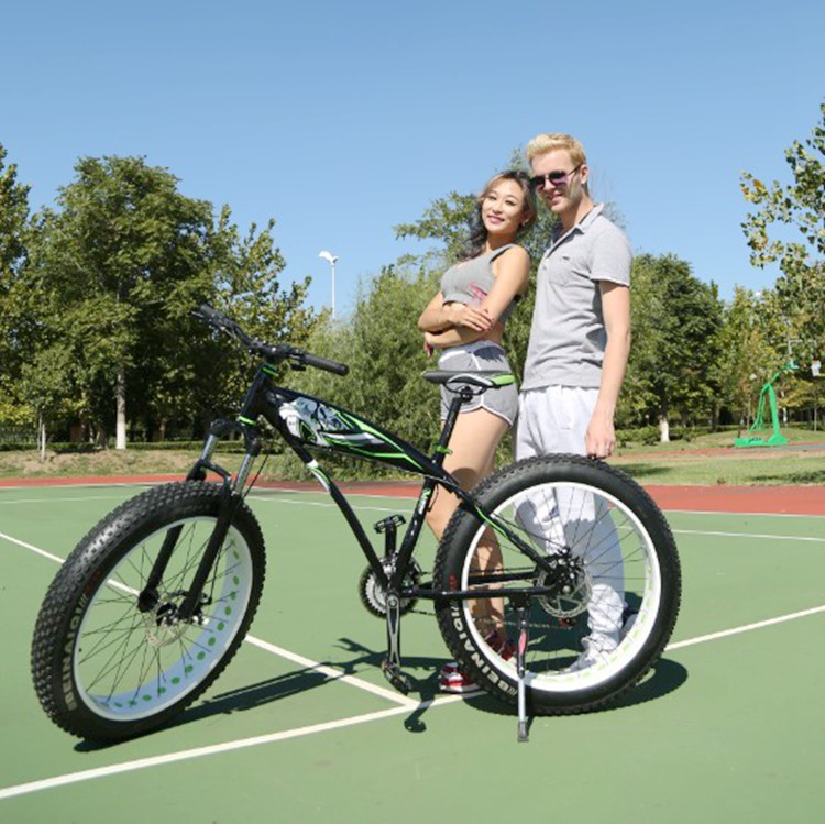 Fábrica al por mayor tiburón nieve bicicleta de montaña neumático ancho rueda gruesa off-road 4,0 neumático gordo freno de disco montar deportes