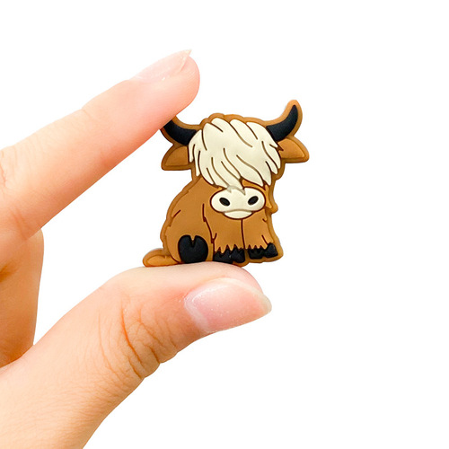 New product silicone animal cow beads cartoon cute teething DIY toys baby teething toys can be customized