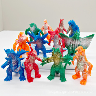 Wholesale Soft Rubber Solid Little Monster Model Ornaments Gashapon Archaeological Blind Box Accessories School Entrance Stall Small Toys