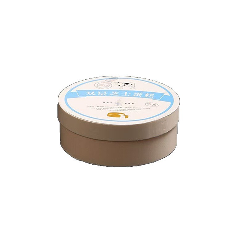 Caja de comidas redonda desechable de madera caja de embalaje de postre de comida rápida para llevar Caja de embalaje de sushi para llevar Caja de bento