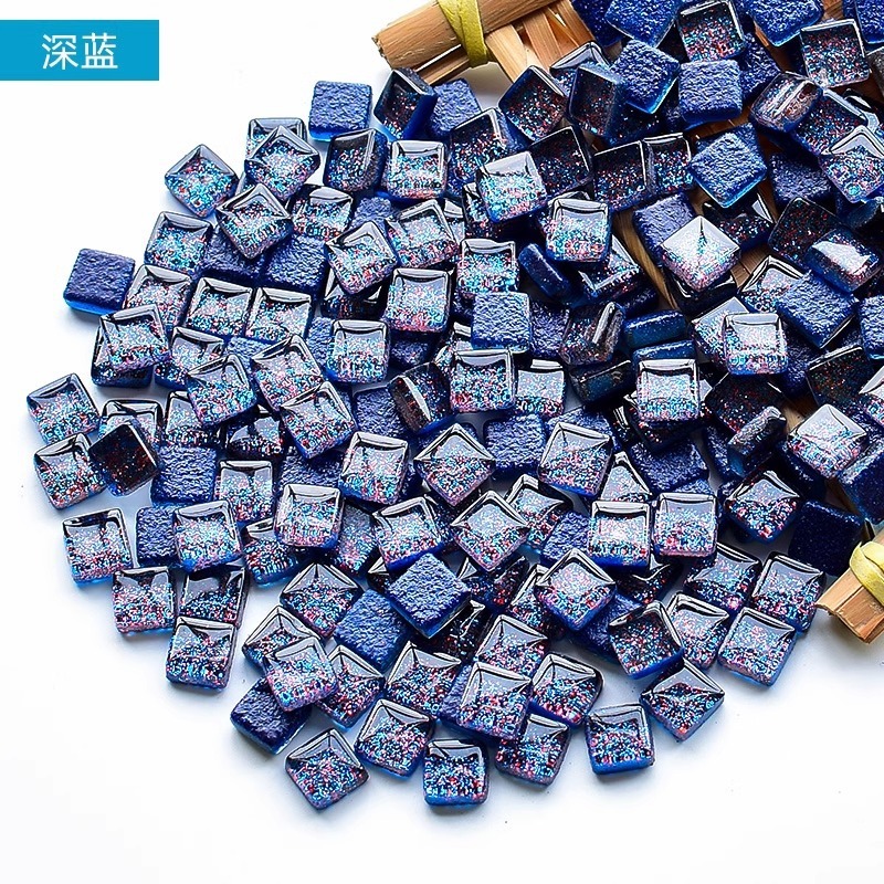 1cmキラキラガラスモザイクDIY子供手作り材料小粒水晶自己貼り付け|undefined