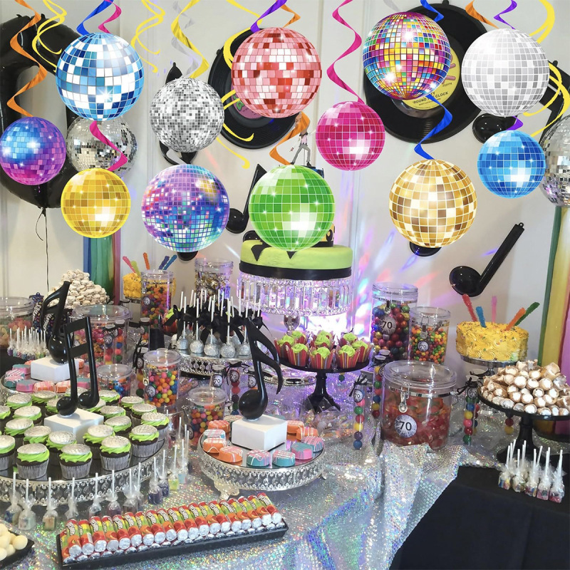 Amazon hot disco spiral hanging bar party party theme decoration props atmosphere layout props wholesale Amazon hot disco spiral hanging bar party party theme decoration props atmosphere layout props wholesale