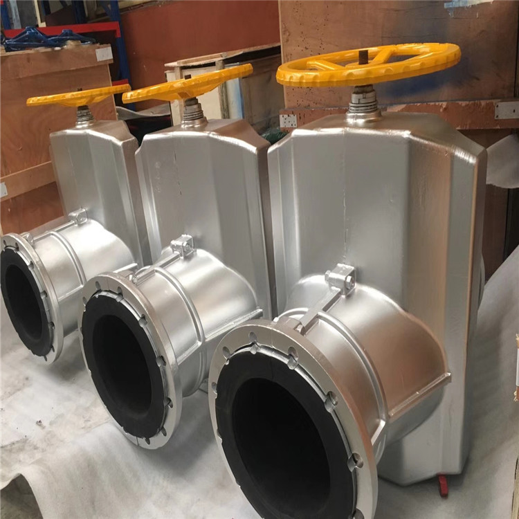 铝合金法兰手动管夹阀 GJ41X-10L 矿山浆料用管夹阀 带线胶套